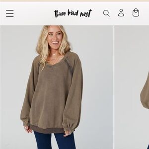 Three Bird Nest Crossed paths sweatshirt